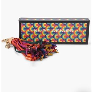 Kurt Geiger Rainbow Tassel Key Holder